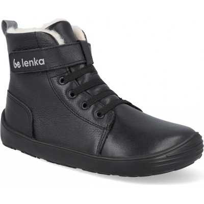 Be Lenka dětské zimní barefoot boty Winter Kids All black