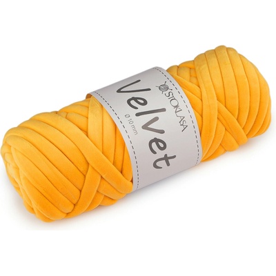 Příze Marshmallow silná Velvet Ø10 mm 500 g Varianta: 2 (050) žlutá, Balení: 1 ks 60846/157461/282518