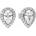 Diamonfire Luxusné strieborné náušnice E5909