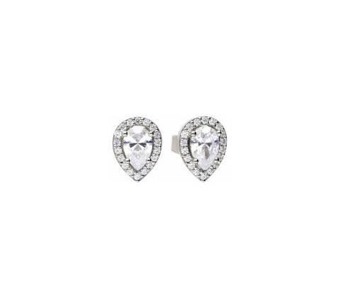 Diamonfire Luxusné strieborné náušnice E5909