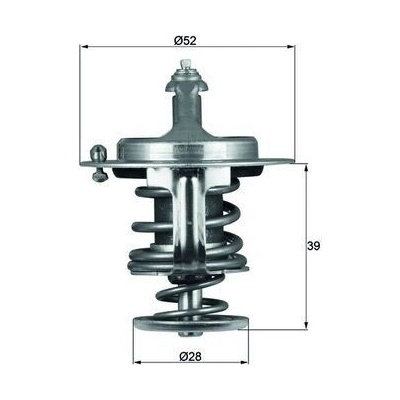 Termostat, chladivo MAHLE TX 71 82D