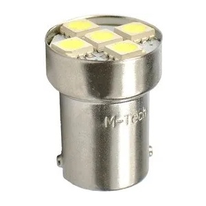 m-tech LED L075W BA15s 5xSMD5050 White M-TECH крушка (L075W)