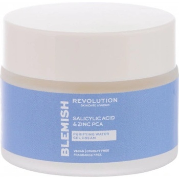 Makeup Revolution Skincare Salicylic Acid & Zinc PCA Purifying Water Gel krém na tvár 50 ml