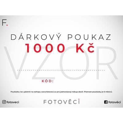 Fotověci Dárkový Poukaz Varianta: 1000 Kč