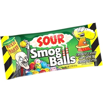 Toxic Waste Sour Smog Balls Crunchy Candy 48 g
