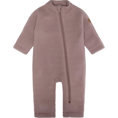 Merino overal na zips bez kapucne vyhrňovací ružový Twilight Mauve Mikk Line NOOS
