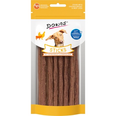 Dokas Sticks s kuracími prsiami a hovädzou pečeňou 60 g