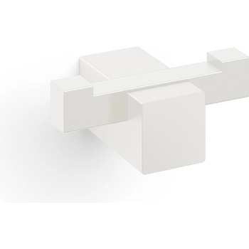 ZACK Закачалка за баня Carvo прахово боядисана стомана двойна бяла (40814)