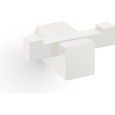 ZACK Закачалка за баня Carvo прахово боядисана стомана двойна бяла (40814)