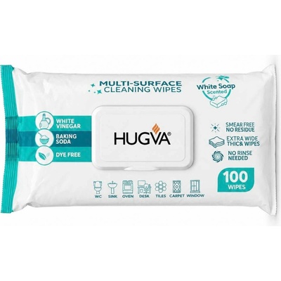 HUGVA XXL VLHČENÉ ČISTÍCÍ UBROUSKY Univerzální 100 ks
