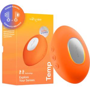 WE-VIBE Temp - охлаждащ-затоплящ вибратор за клиторна стимулация (оранжев)
