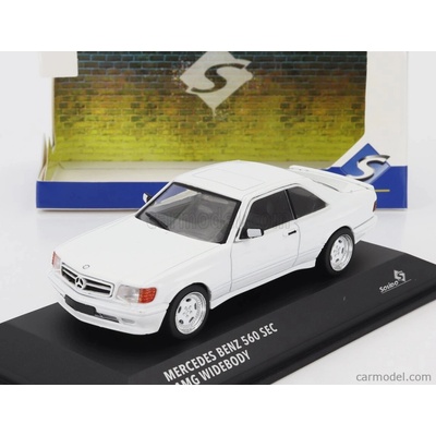 Solido Mercedes benz S-class 560sec Amg c126 Wide Body 1990 Bílá 1:43