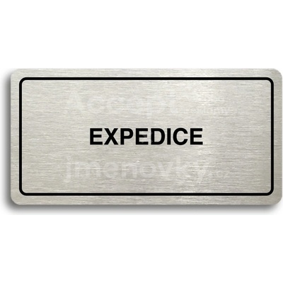 ACCEPT Piktogram EXPEDICE - stříbrná tabulka - černý tisk