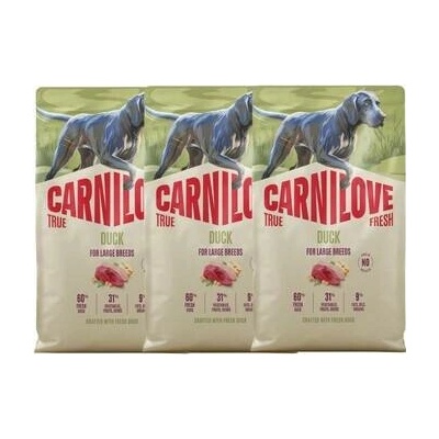 Carnilove True Fresh Dog Duck Adult Large Breeds 3 x 4 kg