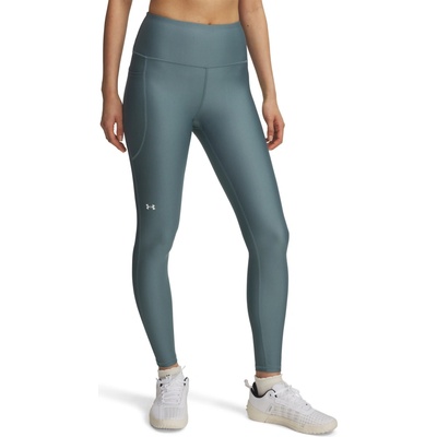 Dámske kompresné legíny Under Armour HG ARMOUR HIRISE LEG Svetlomodrá Biela