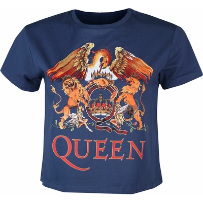 ROCK OFF дамска тениска (топ) Queen - Classic Crest - ДЕНИМ- ROCK OFF - QUCT03LD