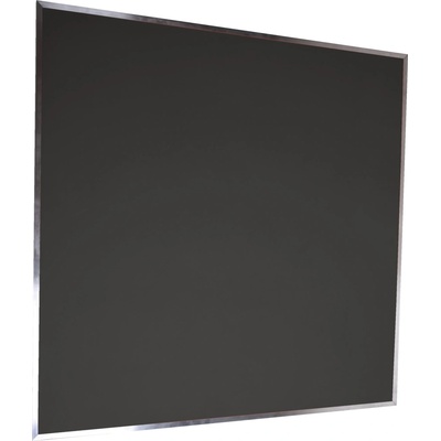 VYLEN s.r.o. Pěnová nástěnka s hliníkovým rámem 100 x 100 cm Černá 90, 1000 mm x1000 mm