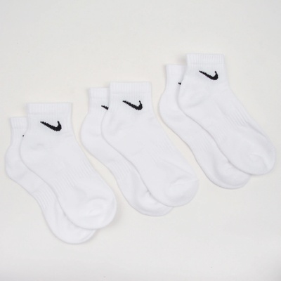 Nike U NK Everyday LTWT Ankle 3 pack biele