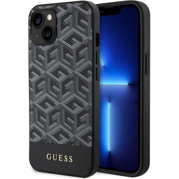 GUESS Калъф GUESS, PU G Cube MagSafe за iPhone 14, GUHMP14SHGCFSEK, Черен (GUHMP14SHGCFSEK)