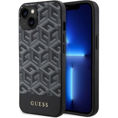 GUESS Калъф GUESS, PU G Cube MagSafe за iPhone 14, GUHMP14SHGCFSEK, Черен (GUHMP14SHGCFSEK)