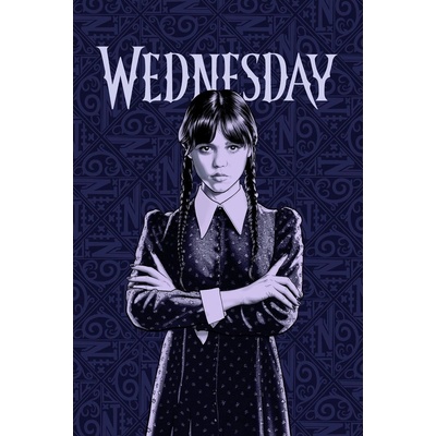 Jerry Fabrics Тъмносиньо детско одеяло от флийс 100x150 cm Wednesday - Jerry Fabrics (24BL040)