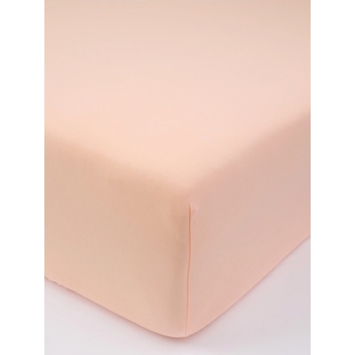MKLuzkoviny.cz Jersey prostěradlo s elastanem deluxe lososové 120x200