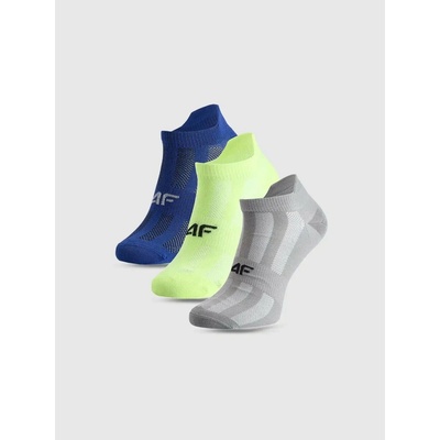 4F Boys' Socks M261 3pack modrá šedá svetlozelená