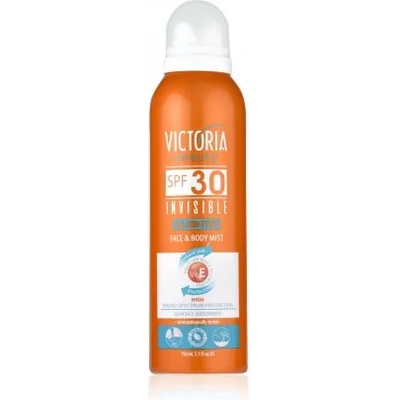 Victoria Beauty Invisible Face & Body Mist - Слънцезащитен спрей за лице и тяло SPF30, 150мл