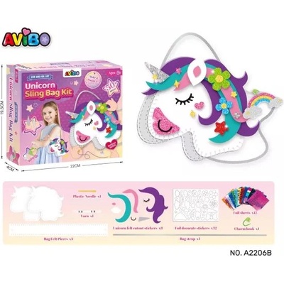 Man Yuk Toys Направи си сам чанта еднорог - творчески комплект за шиене (a2206b)