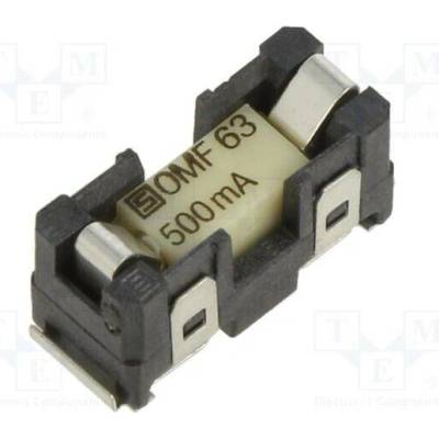 SCHURTER 3422.0045.11 Pojistka: tavná; 0,5A; 63VAC; 63VDC; SMD; OMK 63; měď; pocínovaný