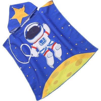 Textilomanie dětské pončo GALAXIO modré 60 x 120 cm