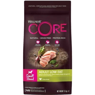 Wellness Core Adult Small Breed Low Fat krůta 1,5 kg