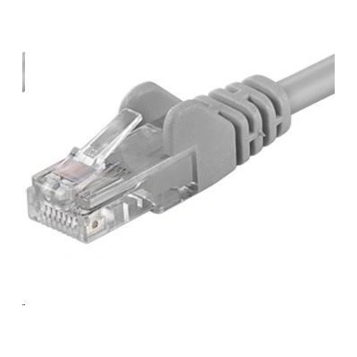 PremiumCord 8592220011925 UTP CAT5E, RJ45-RJ45, 0,1m, šedý