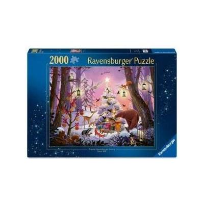 Ravensburger Пъзел Ravensburger NAVIDAD EN EL BOSQUE 2000 Части