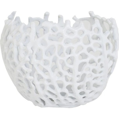 Bílý kovový svícen na čajovou svíčku Sabela - Ø 12*10cm - Light & Living