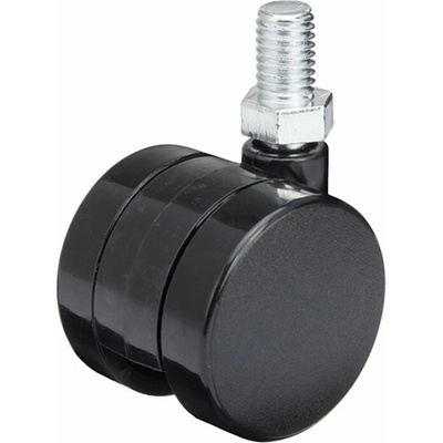 Strong Koliesko 40 mm otočné s čapom M10 x 15 / čierne