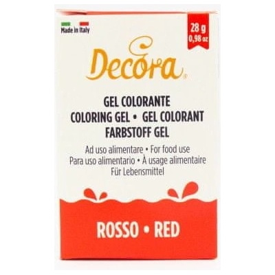 Decora Gélová farba červená 28 g