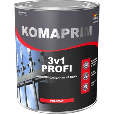 Dulux KOMAPRIM PROFI 3v1/2,5L RAL 3002 červeň rumělková