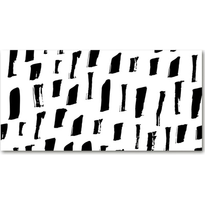 Fotoobraz na skle čiernobiele škvrny 100x50 cm