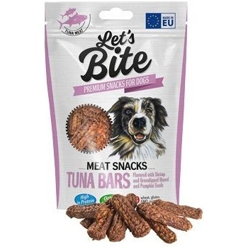Brit Let's Bite Meat Snacks Tuna Bars Flavoured 80 g