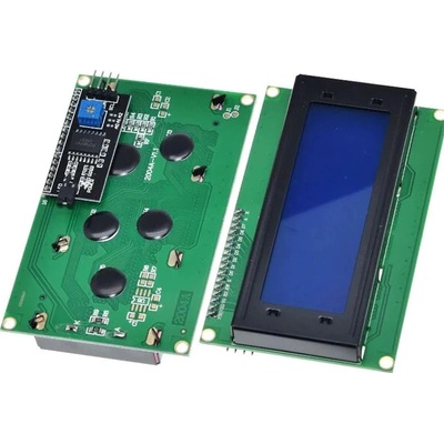 LCD2004 displej 20x4 s IIC/I2C Modré podsvietenie