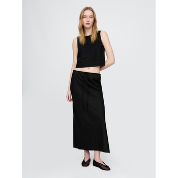 GAP Ленена миди пола GAP GAP | Cheren | ЖЕНИ | S