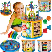 Majlo Toys edukační kostka s labyrintem Activity Cube 8v1