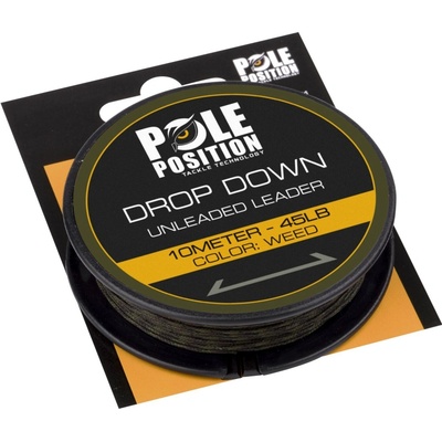 Avid Carp ťažká šnúra Pindown Unleaded Leader 10m 45lb weed/silt