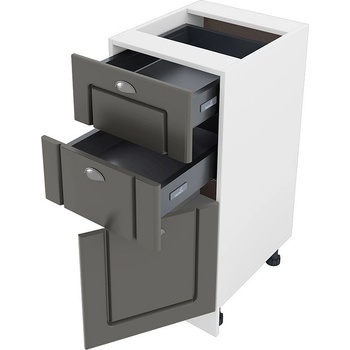 ИРИМ Долен кухненски шкаф Сити БФ-Цимент мат-06-53 десен 40 см