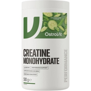 OstroVit Creatine Monohydrate Powder - Micronized [500 грама] Краставица - Мента със Стевия