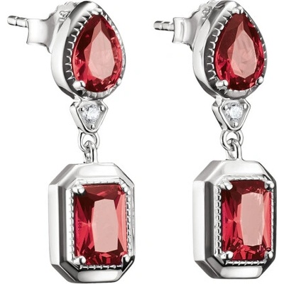 THOMAS SABO náušnice Red Octagon Stones H2334-051-10