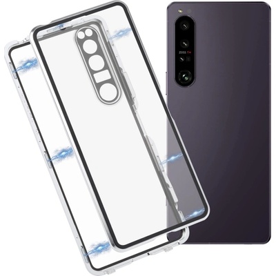VSECHNONAMOBIL 45594 Magnetický kryt 360 pro Sony Xperia 1 IV 5G stříbrný – Zboží Živě