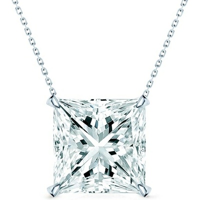 Savicki Náhrdelník biele zlato, laboratórny diamant SYL-N-PR-050-LAB-B