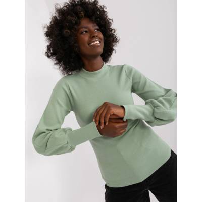 Rue Paris Blouse-R V-BZ-5223.15-pistachio šedá